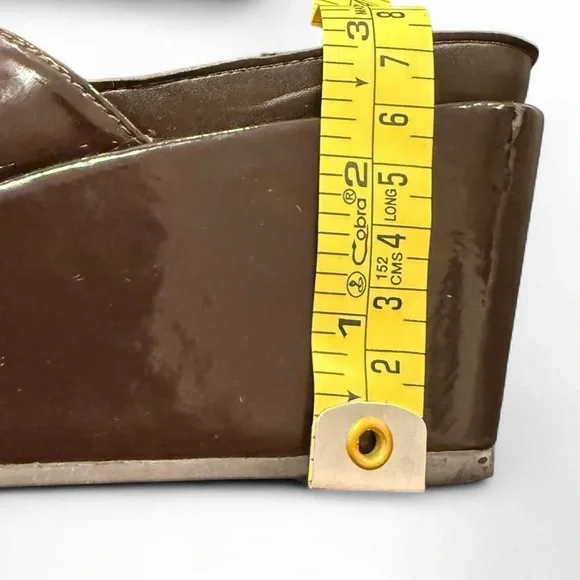 Gianni Bini Dark Brown Wedge Sandals - Picture 8 of 8